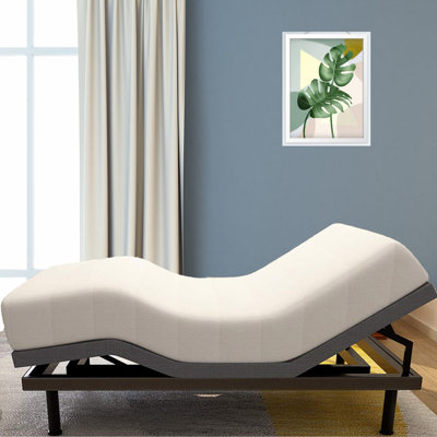 Zero Gravity Adjustable Bed Frame with Wireless Remote, Head and Foot Incline