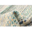 Tapis bleu sarcelle en soie noué à la main One Of Kind 2 pi 6 po x 11 pi 6 po