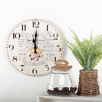 Horloge murale 13,5 po Leam