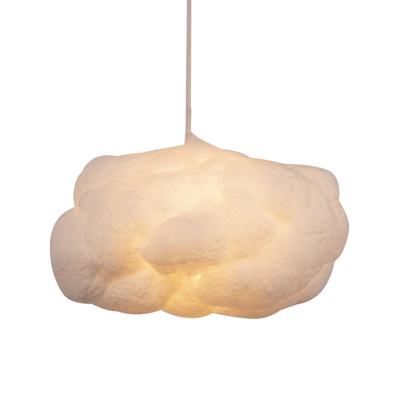 Entrekin 1 - Light White Schoolhouse Pendant, 8.66" H x 19.68" W x 11.81" D