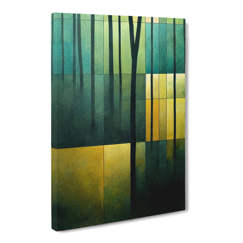 CAN-V0523-991X Forest Cubism Vol.2 - Wrapped Canvas Print, 50cm H x 35cm W x 3cm D