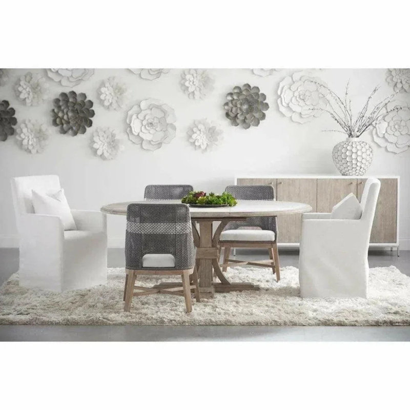 Tabouret de comptoir en tissu Leo