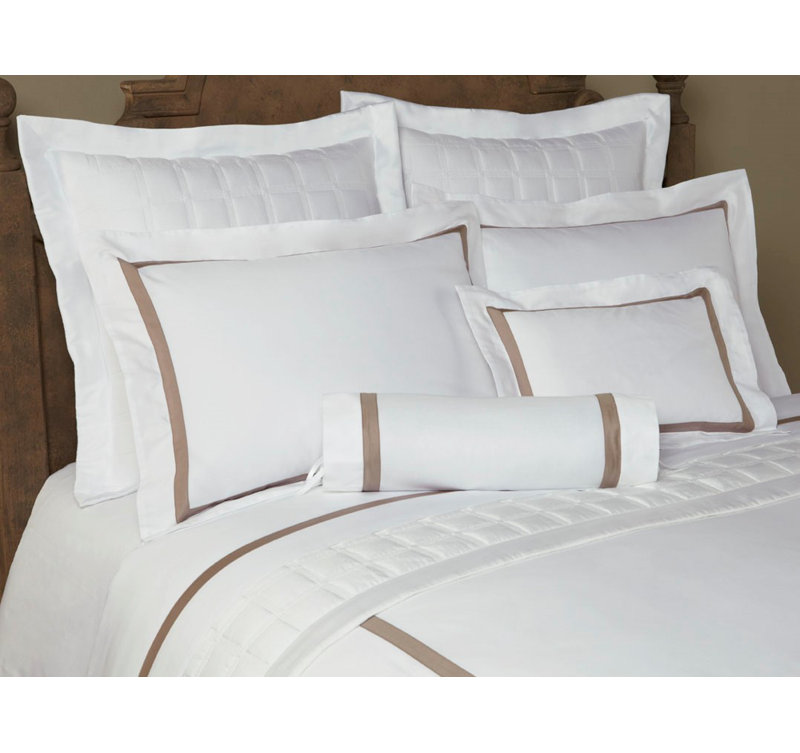 Fino Envelope Sham, King, White/Candlelight
