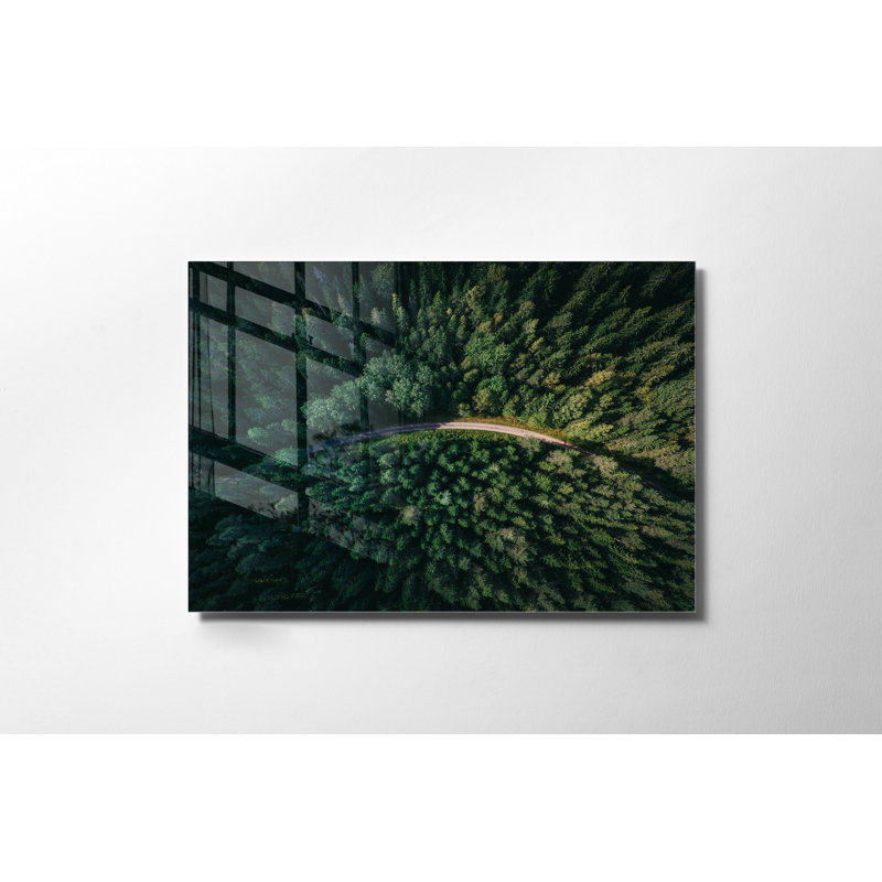 Peinture élégante en verre trempé, 17,7 po x 25,6 po | 100% verre trempé, épaisseur: 0,16 pouce | Superbe art mural pour la décoration intérieure, parfait pour le salon, la chambre à coucher et les espaces de bureau, durable et facile à nettoyer