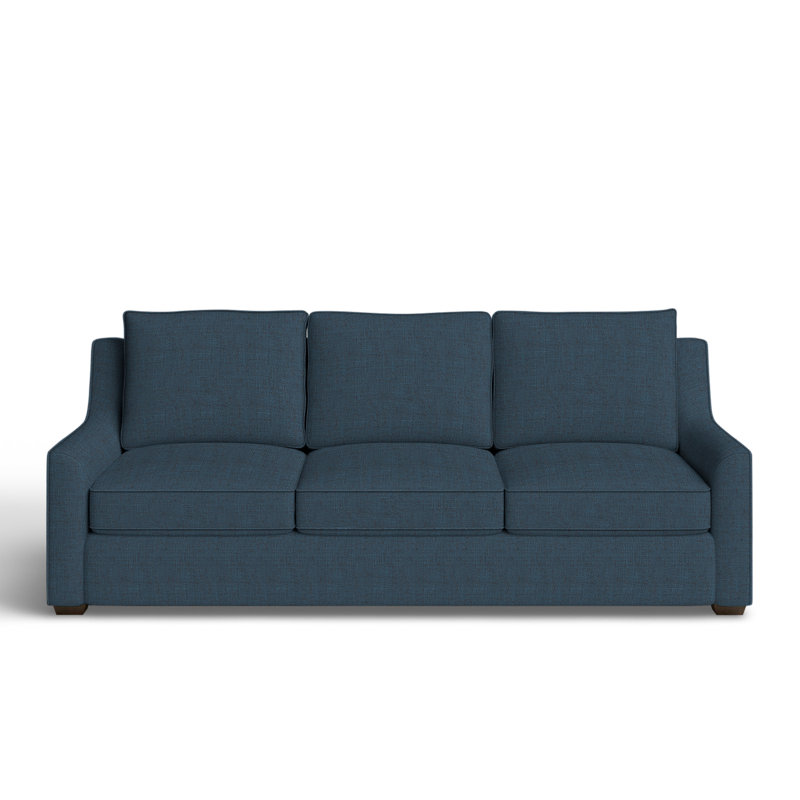 Gemi Upholstered 80'' Sofa, Zuma Navy Textured Linen