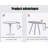 Gedin Round Living Room Dining Table-1026004666-1026004613-1026004610