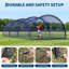 Cage de baseball portative, 30 x 12 x 8 pi, filet entièrement fermé, noir-133071019