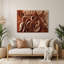 «Biomorphic Abstraction 8», art mural en métal brun-131841727
