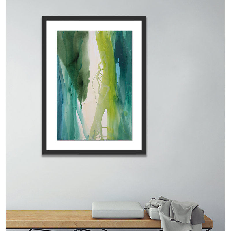 Ocean Water III Print by Kim Whiteside, 72" H x 53" W x 2.5" D, Black