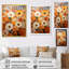 Orange Fiery Blooms 3 - Marigold Wall Art-68229653-68229640