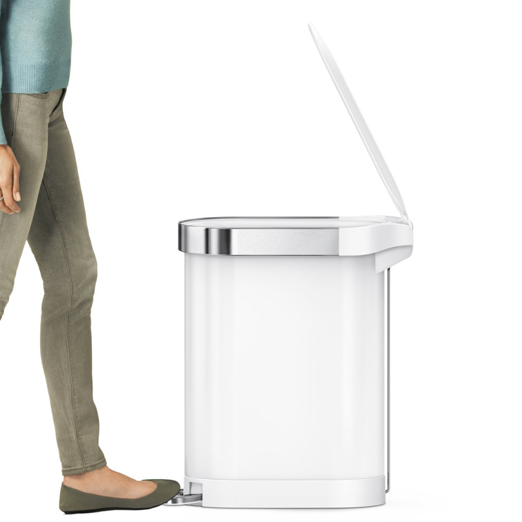 simplehuman 45 Liter/12 Gallon Stainless Steel Step Trash Can + Reviews