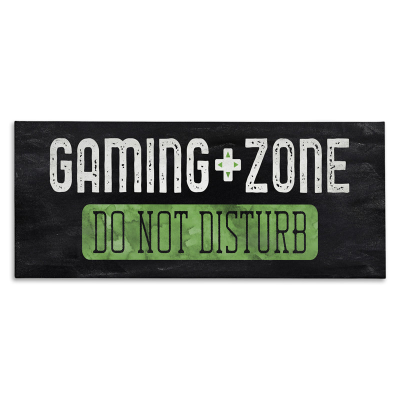 Ne pas déranger la zone de jeu, design par CAD Designs, H 13 po x l 30 po