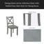 Ensemble de chaises de salle à manger pour 4 personnes, chaise de cuisine avec siège rembourré, chaise d'appoint pour salle à manger-572380667