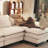 Brazell 154" W U-Shaped Modular Sectional Sofa With Deep Seat, Cloud Couch With Four Ottomans & Removable Cushions-Beige