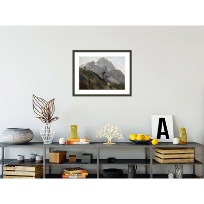 «Western Trail The Rockies» par Albert Bierstadt, impression giclée sur cadre