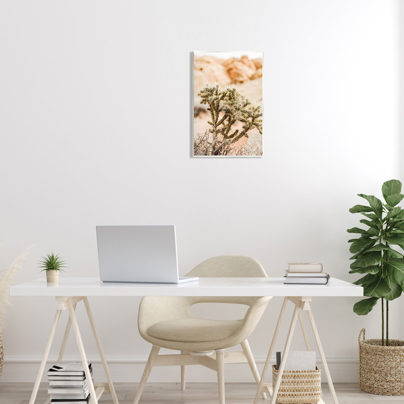 «Arid Cactus Desert Plant» par Krista Broadway - photographie, H 19 po x l 13 po x P 0,5 po, Unframed