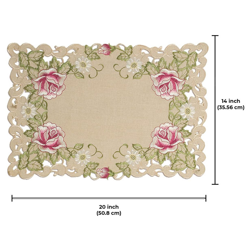 Ensemble de napperons Adda Elegant Beige
