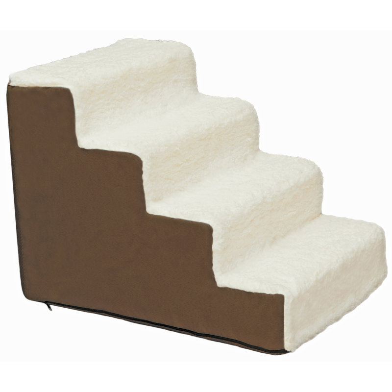 Escalier pour animal 4 marches Levine, Brun
