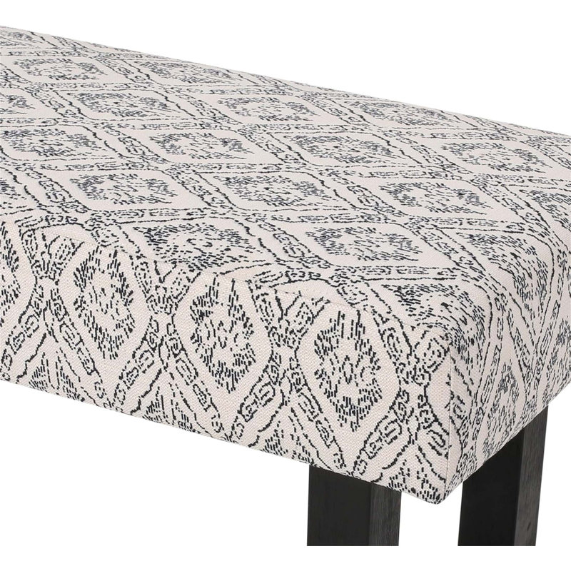 Banc en tissu Ashho Boho-Modern