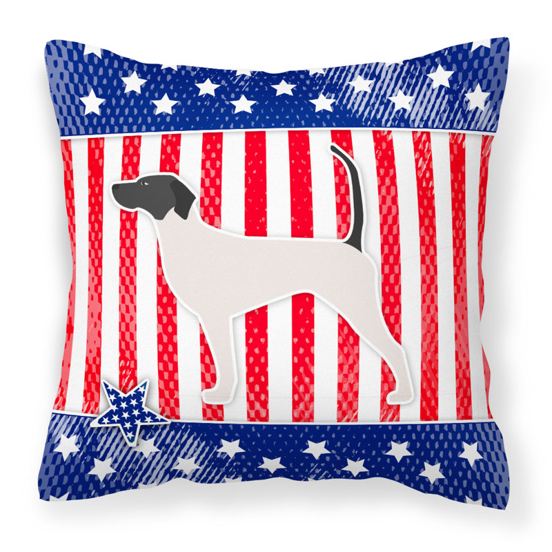 Coussin intérieur/extérieur Patriotic, H 18 po x l 18 po x P 3 po