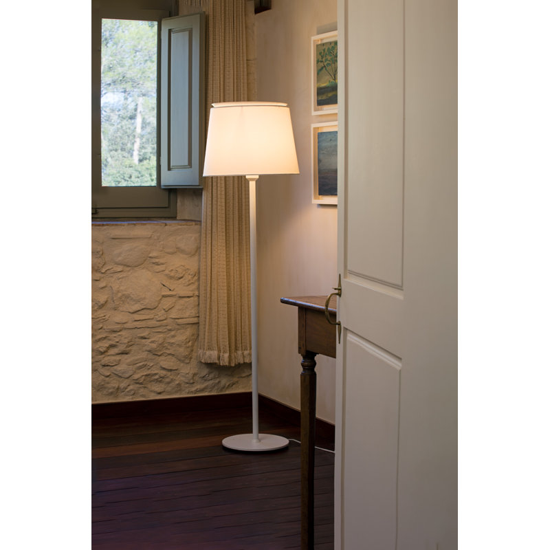 Savoy Floor Lamp, Matt White, White