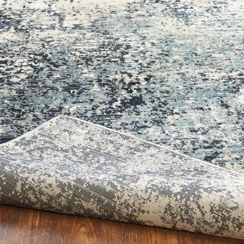 Mayer Area Rug in Ivory/Gray, Runner 2'6" x 10'