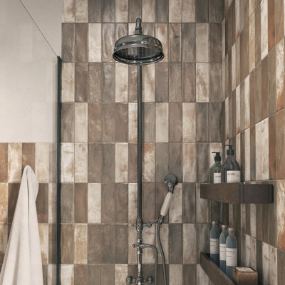 Kings Mud 8" x 16" Ceramic Vintage Subway Wall Tile