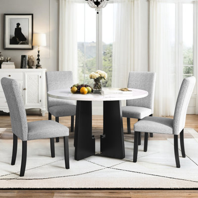5-Piece Round Dining Table set