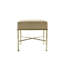 Bieser Iron Dressing Table Stool for Bedroom Furniture, Modern Living Room Linen Ottoman Accent Stool-529335576