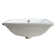 DeerValley Ursa Undermount Bathroom Sink 18" X 13" Rectangular Vitreous China with Overflow