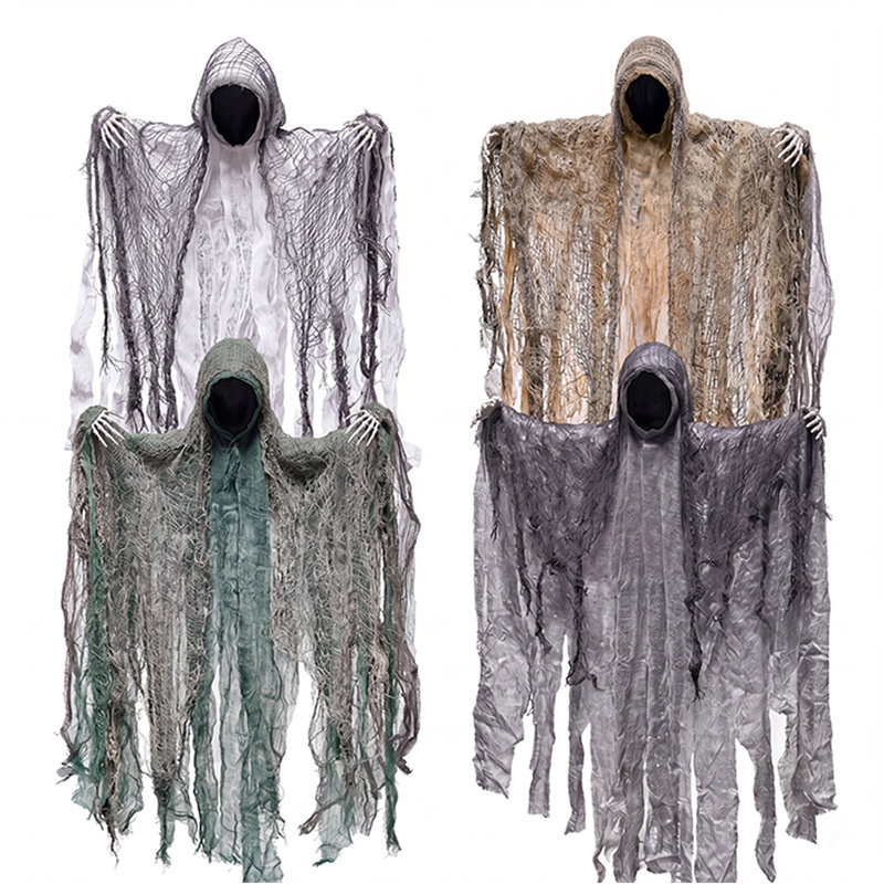 4Pcs 19" Halloween Hanging Faceless Ghost