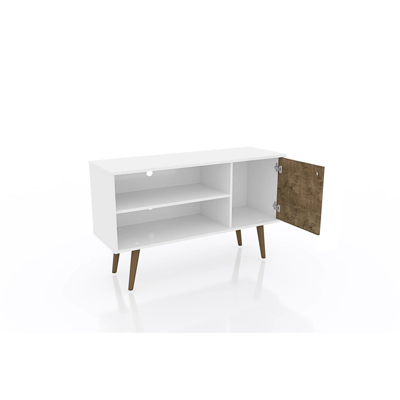 Meuble télé 43 po Liberty, Naturel / Blanc