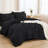 Andency Oversized King Size Comforter Set 7 Pieces Sage Green - Bed in a Bag Oversized King Boho Lightweight Fluffy Tufted Bedding Sets with Comforter, Sheets, Pillowcases & Shams-124621817-124621814