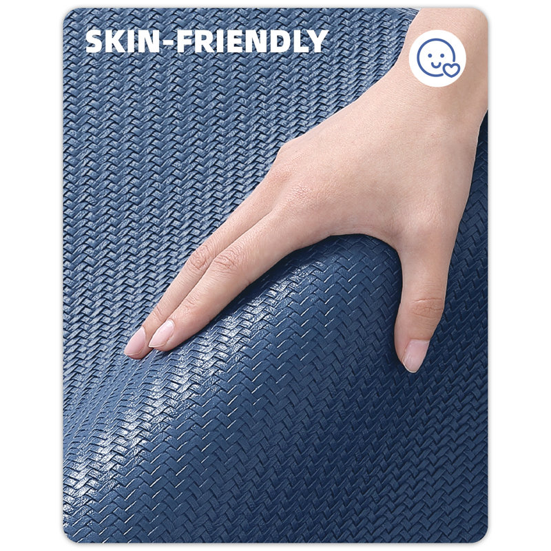 Tapis de cuisine anti-fatigue Jendrik, Bleu, 17 po x 59 po et 17 po x 59 po