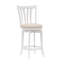 Tabouret de bar pivotant rembourré Asharn, blanc-46321955-125352311
