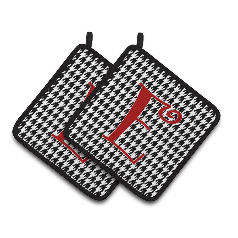 Cuisinier poignée Houndstooth, E