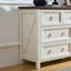 Commode de ferme Adeewa avec 7 tiroirs et boutons ronds en métal-797703248