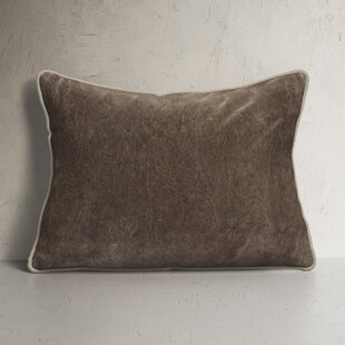 Venetian Velvet Decorative Pillow 18x18 Grey