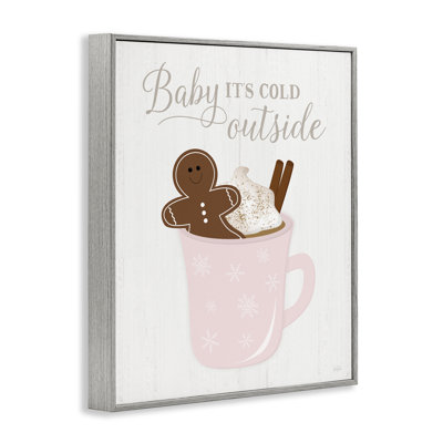 Cold Outside Cocoa Framed Giclee Art by Natalie Carpentieri