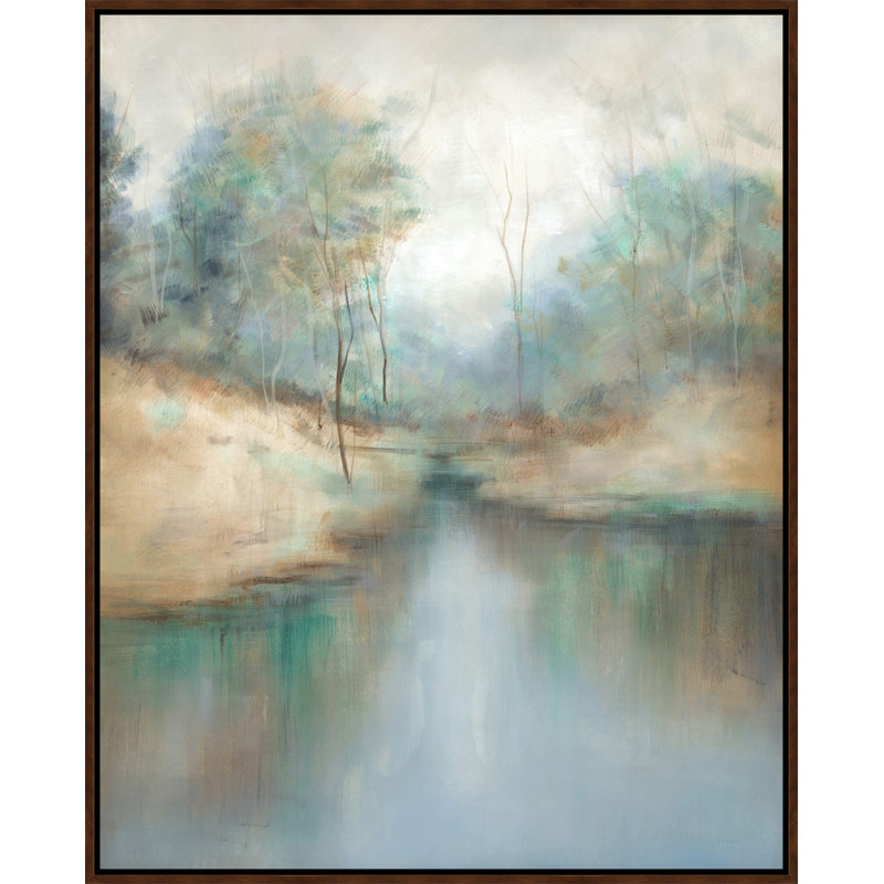 D’Alessandro Leon " River Haze " by D’Alessandro Leon Painting Print, High Gloss/Resin