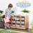 ECR4Kids 12 Cubby Mobile Tray Storage Cabinet, 3x4, Classroom Furniture-107513012