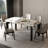 Simple Luxury Marble Solid Wood Dining Tables.-105320799