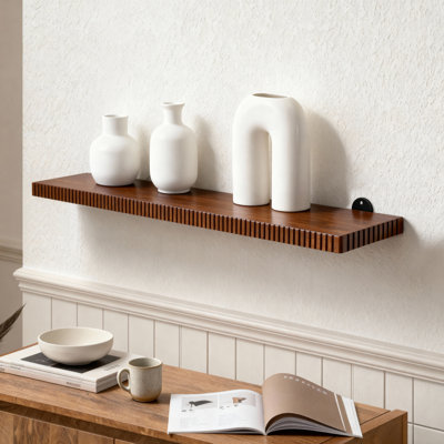Urbana Solid Wood Wall Mounted Display Shelf