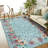 Area Rug  for Living Room Washable Floral Area Rug Soft Stain Resistant Indoor Carpet Low-Pile, Non-Slip Carpet for Bedroom, Dining Room-466786268