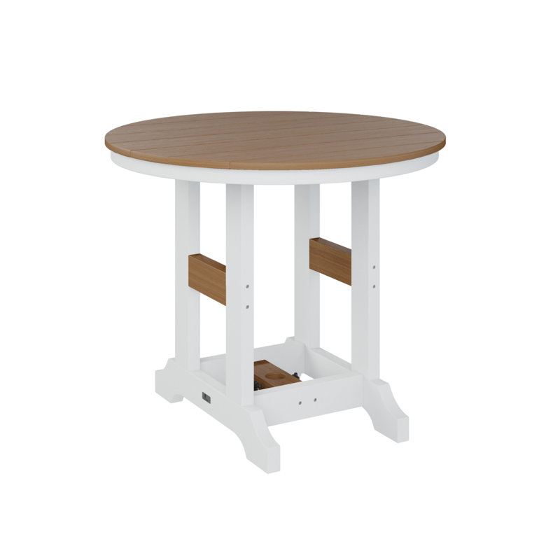 Table de salle à manger Chesterville, H 30,87 po x l 38 po x P 38 po, Teck naturel