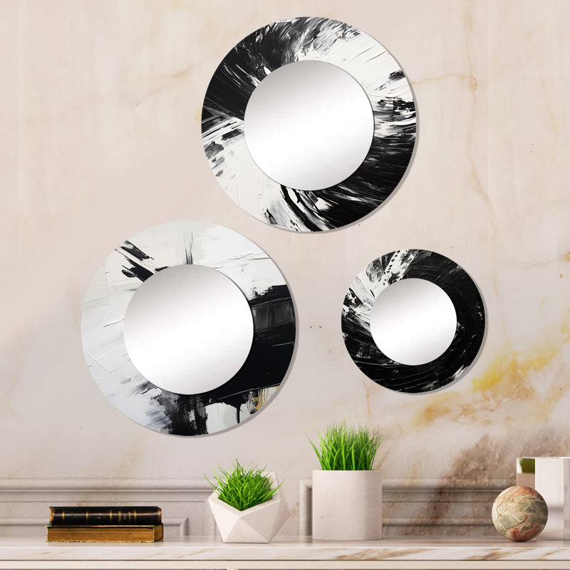 Nayda Metal Round Mirror