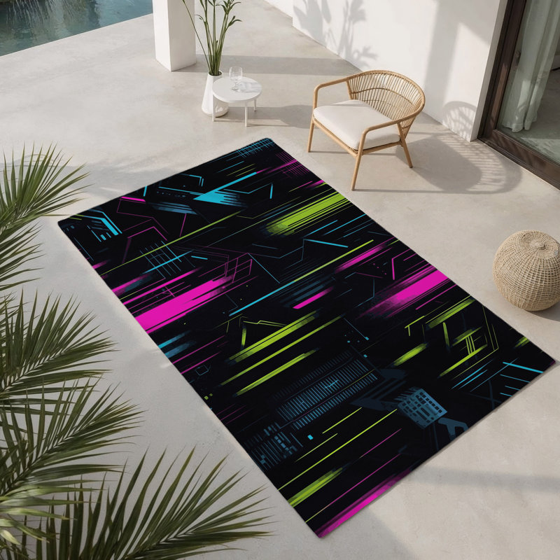 Tapis intérieur et extérieur Aurora, Rectangulaire 8 pi x 10 pi