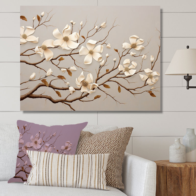 Cornouiller blanc Blossom Harmony I - impression, Toile tendue, H 12 po x l 20 po x P 1 po