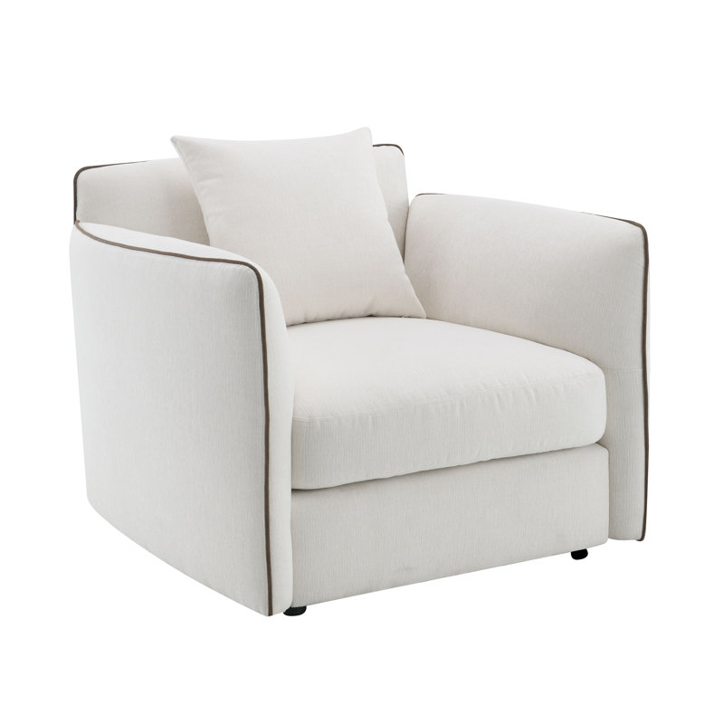 Chaise en chenille avec coussin Yolanda