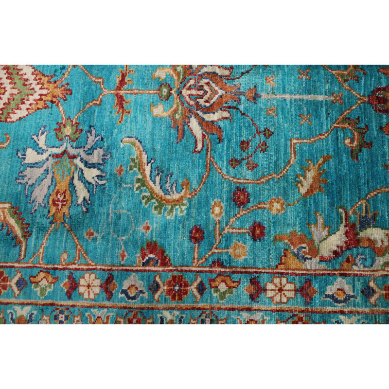 Tapis Ersari Turquoise Moderne 9'1" x 11'6"